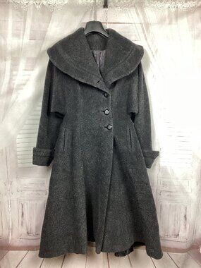 Hillmoor New York Vintage Gray Long Coat S